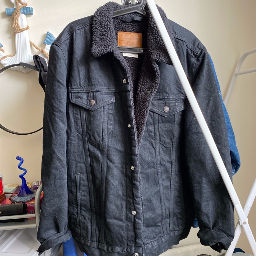 Levi's Premium Black Sherpa Jacket